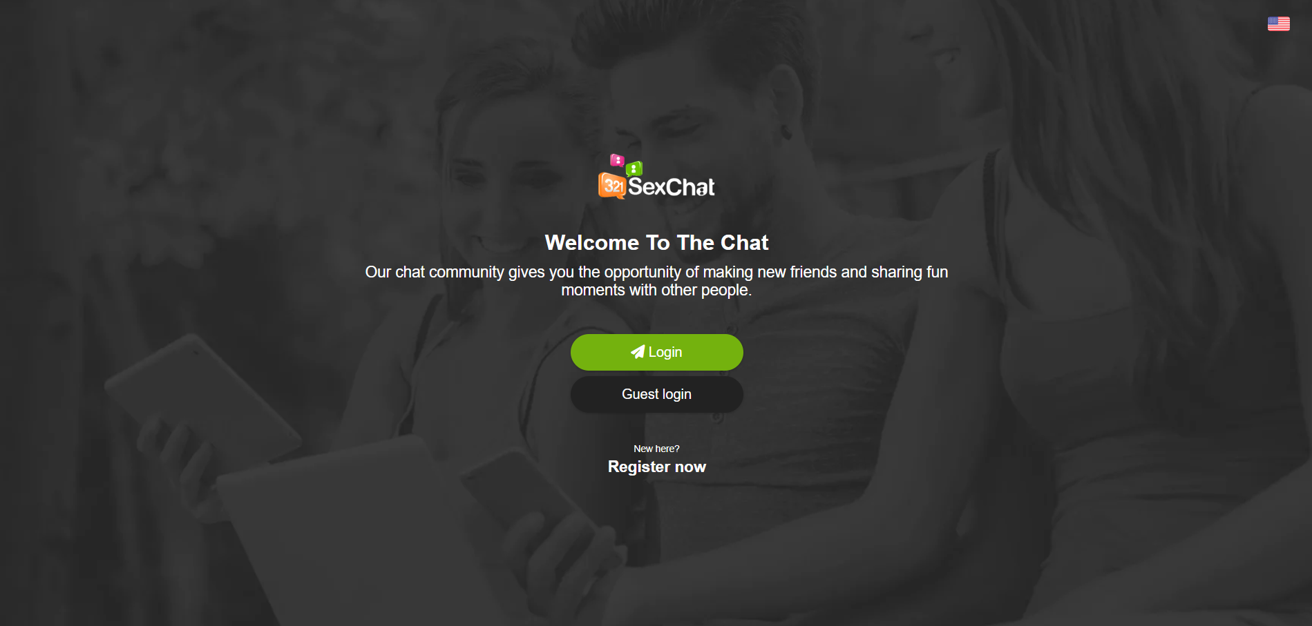321 sex chat login screenshot