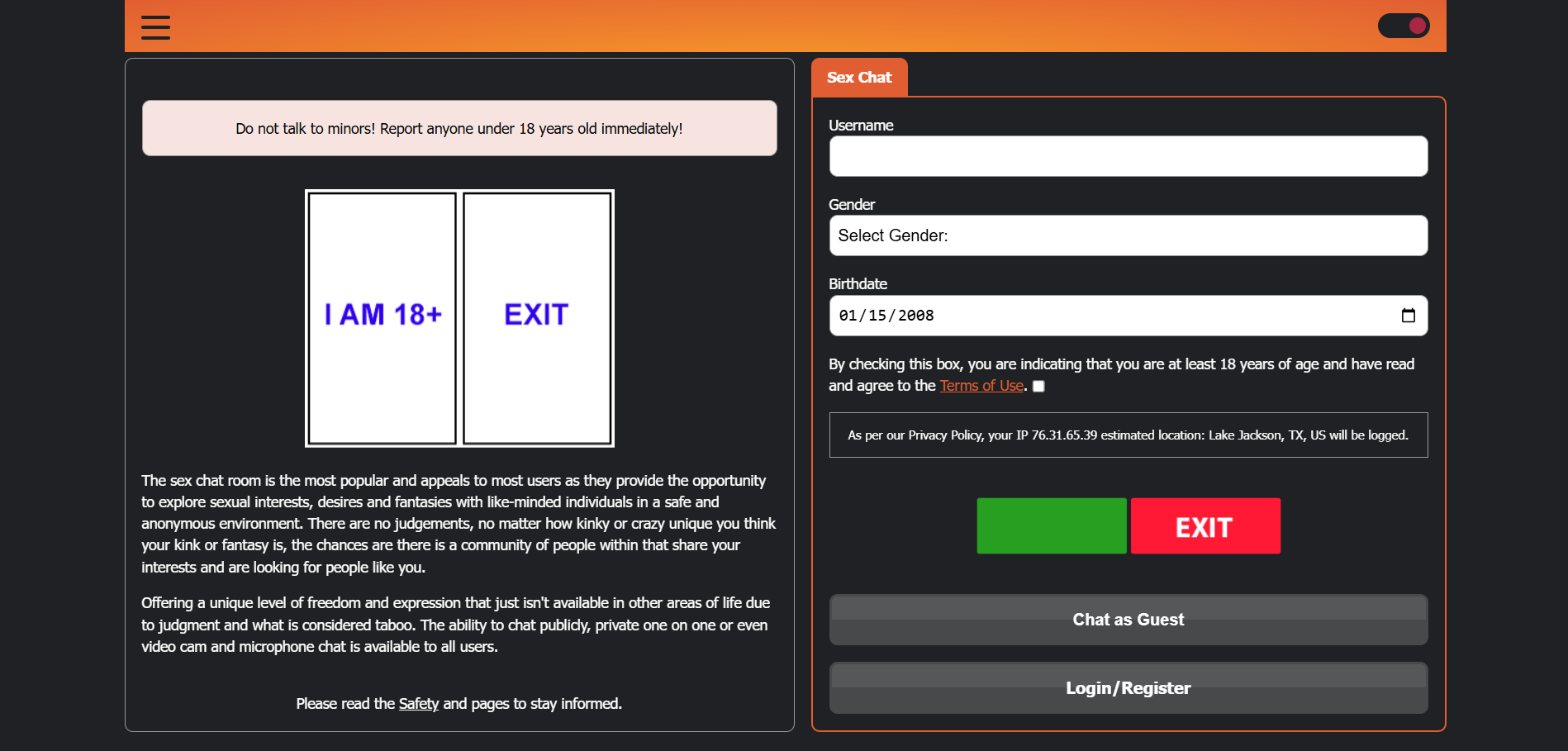 iFreeChat guest chat